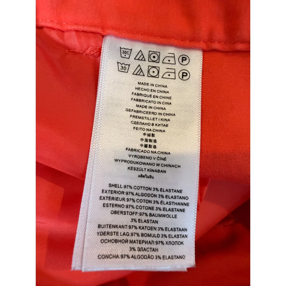 Women's Michael Kors Orange Cropped Pants 8 City Chic Preppy Modern Chic Classic